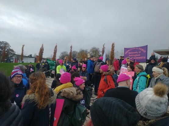 Strike rally at University of Nottingham