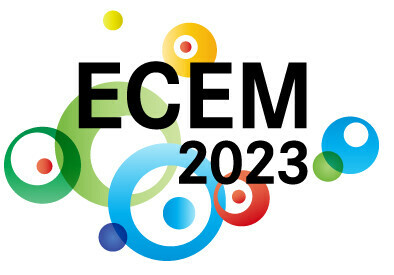 colourful conference logo ECEM 2023