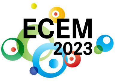 Colourful conference logo with circles in red, yellow, green and blue. 