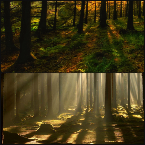 Trees Sunlight Beacon Fell 