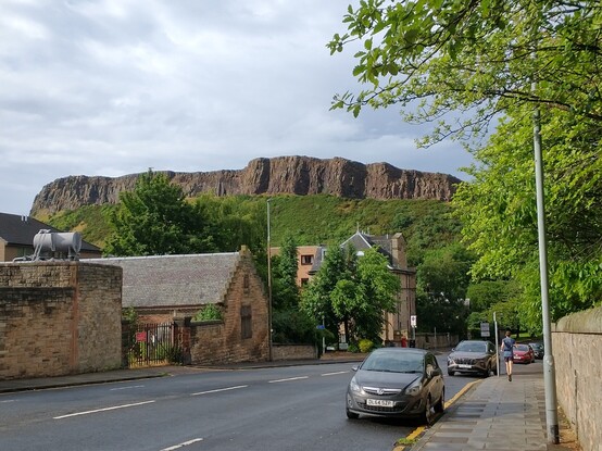 Holyrood Park, Edinburgh. Not the location of the Rum red deer project, but next to the University of Edinburgh campus where the meeting took place.